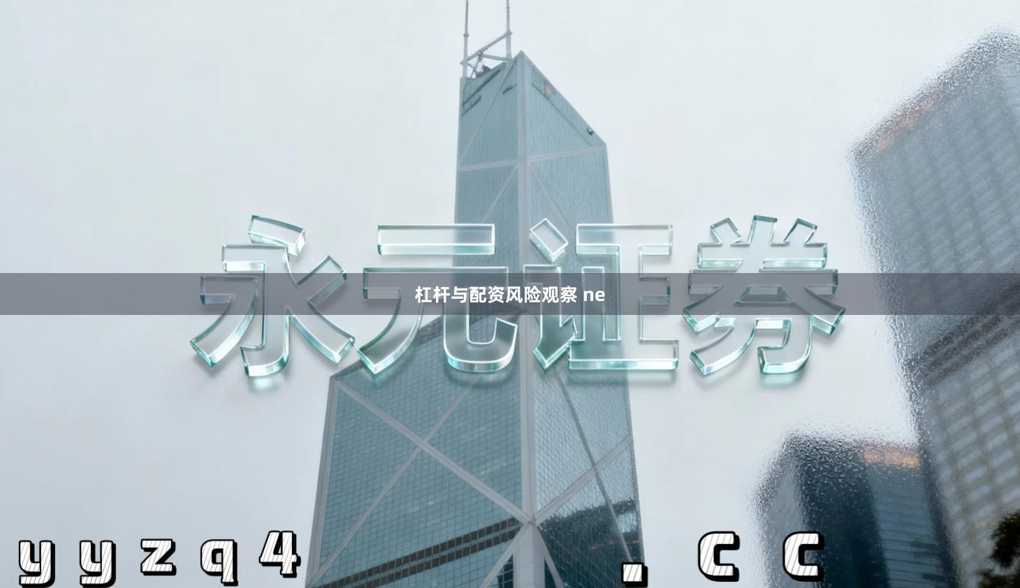 杠杆与配资风险观察 ne